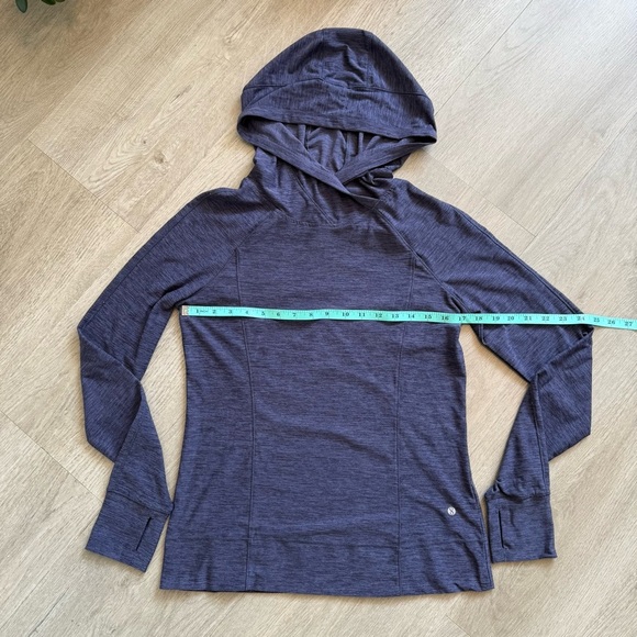Layer 8 Women's Heathered Purple Hoodie - Picture 2 of 3